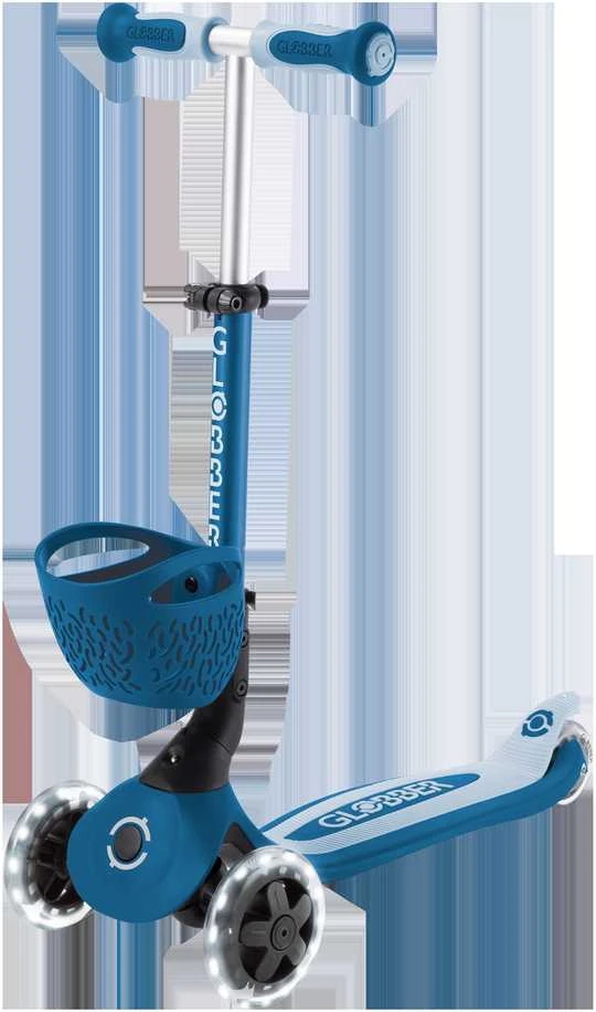 GLOBBER paspirtukas Go Up Baby Light 360, 3in1, mėlynas, 844-100