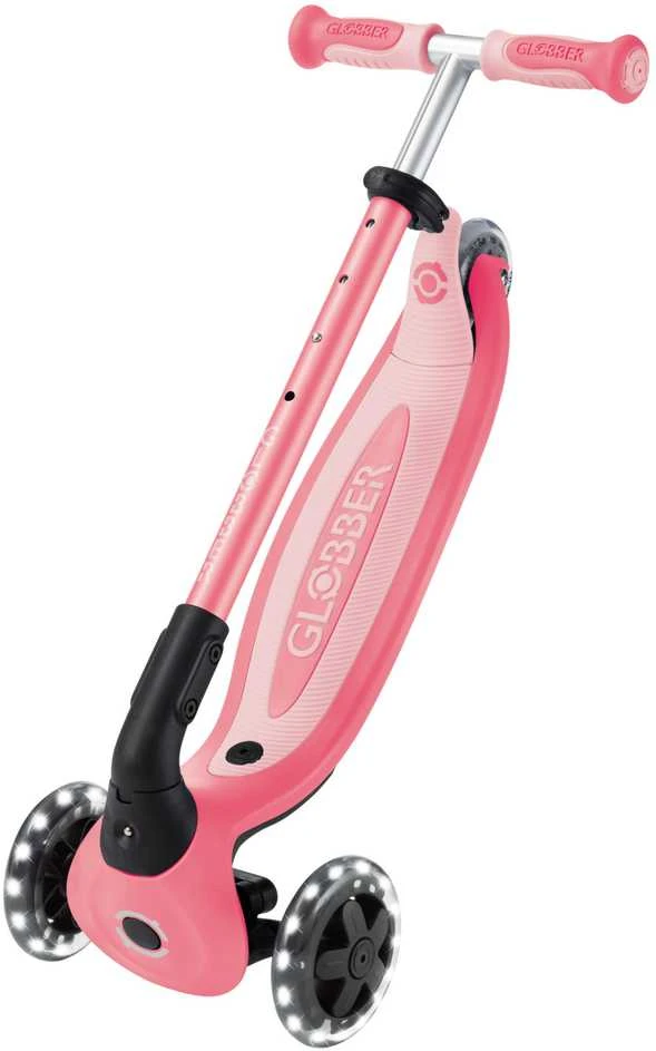 GLOBBER paspirtukas Go-Up Baby Lights 360, 3in1, spalva: rožinė