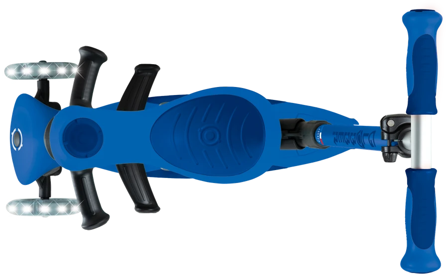Paspirtukas GLOBBER Go Up Deluxe Lights, tamsiai mėlynas, 748-600