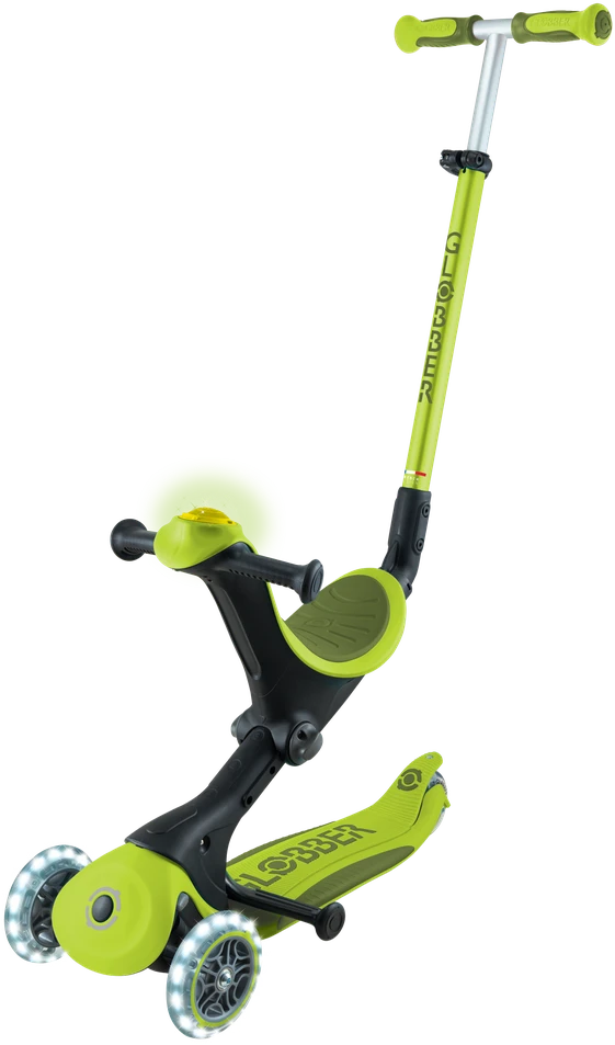 Paspirtukas GLOBBER Go Up Deluxe Lights, salotinis