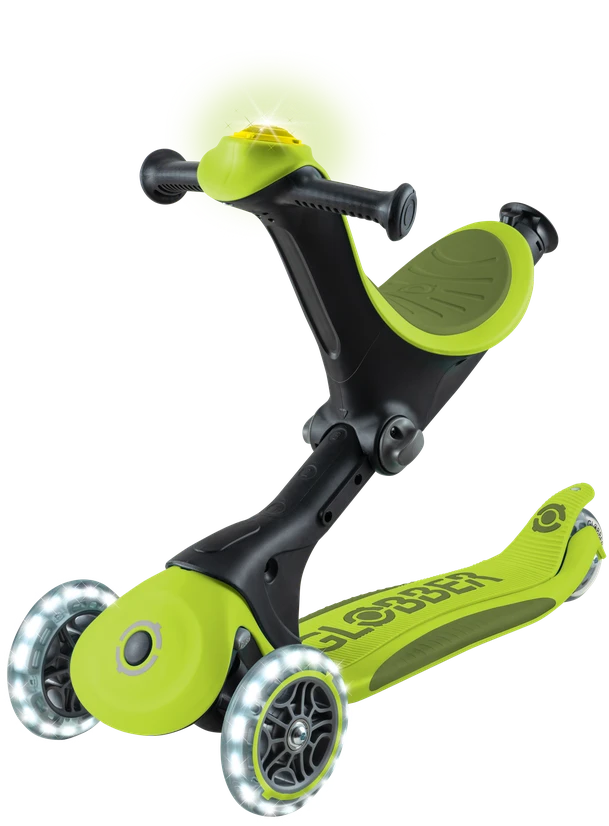 Paspirtukas GLOBBER Go Up Deluxe Lights, salotinis