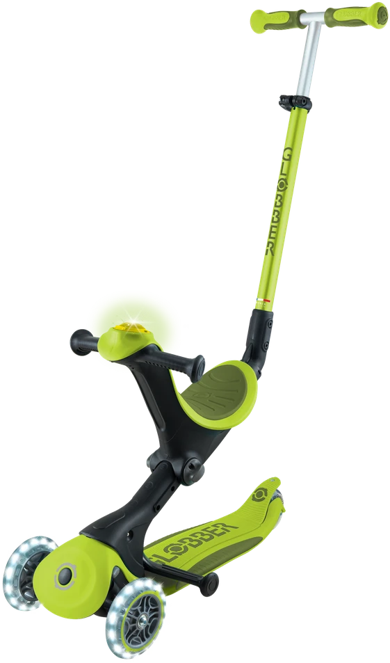 Paspirtukas GLOBBER Go Up Deluxe Lights, salotinis