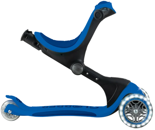 Paspirtukas GLOBBER Go Up Deluxe Lights, tamsiai mėlynas, 748-600