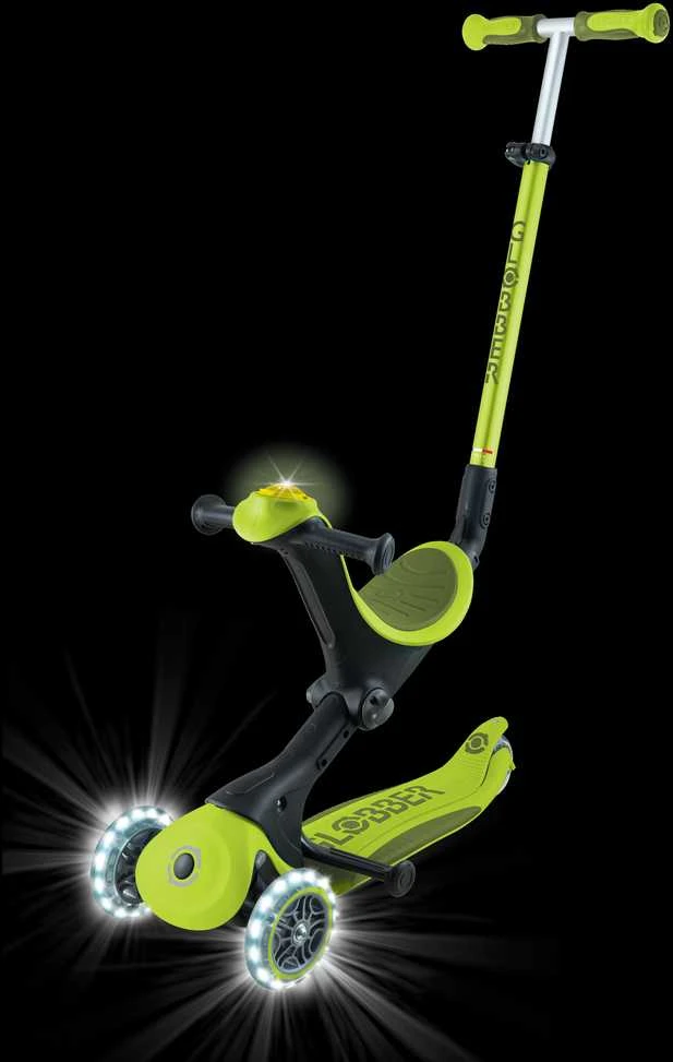 Paspirtukas GLOBBER Go Up Deluxe Lights, salotinis