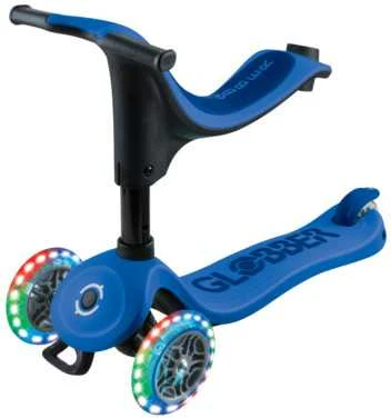 GLOBBER paspirtukas Go Up Sporty Lights 360°, tamsiai mėlynas, 456-600 S
