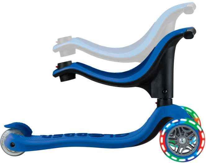 GLOBBER paspirtukas Go Up Sporty Lights, tamsiai mėlynas, 452-600-4 S