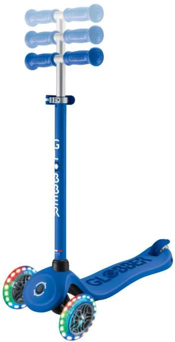 GLOBBER paspirtukas Go Up Sporty Lights 360°, tamsiai mėlynas, 456-600 S