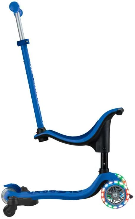 GLOBBER paspirtukas Go Up Sporty Lights 360°, tamsiai mėlynas, 456-600 S
