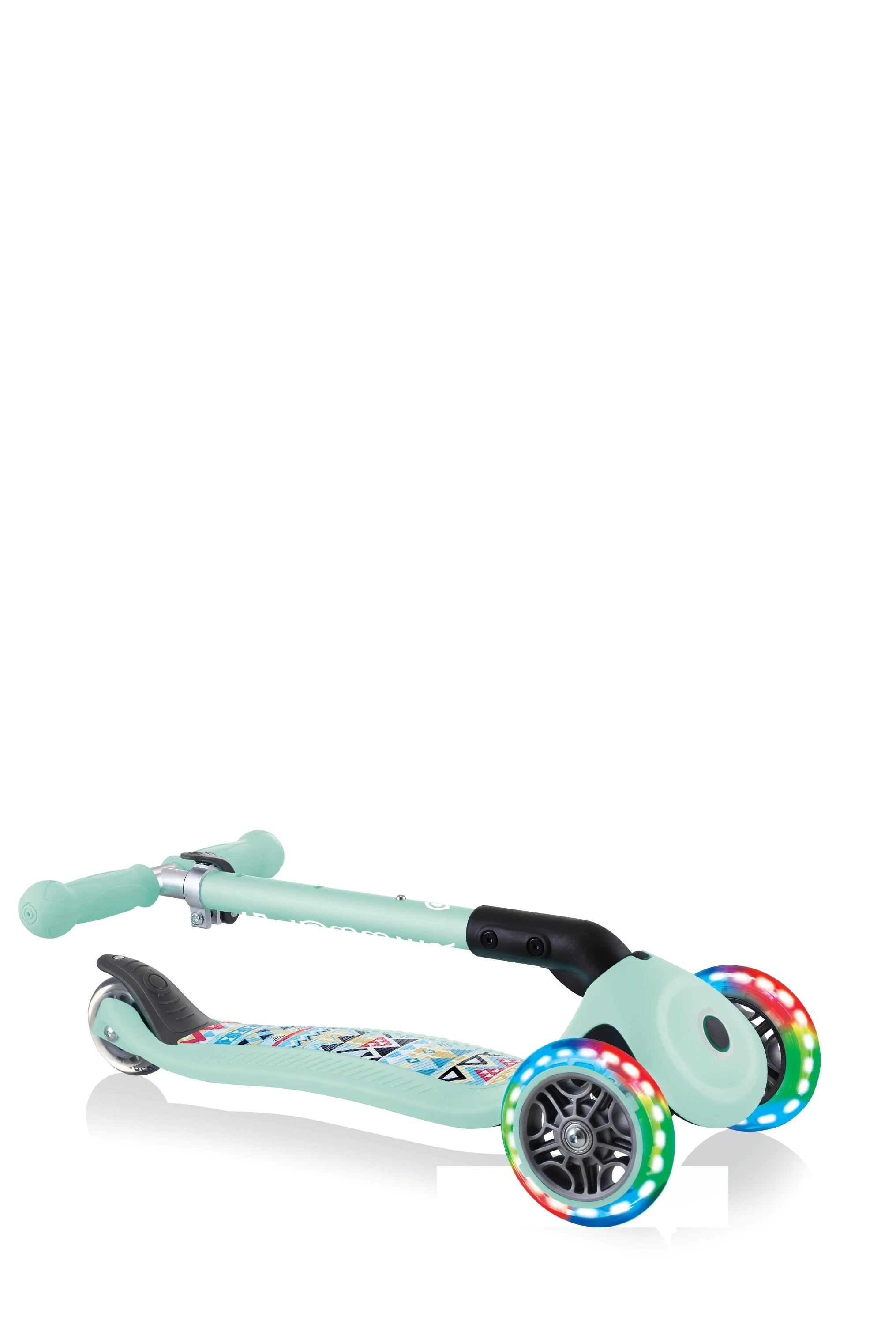 GLOBBER paspirtukas Junior Foldable Fantasy Lights, mėtinis, 433-206