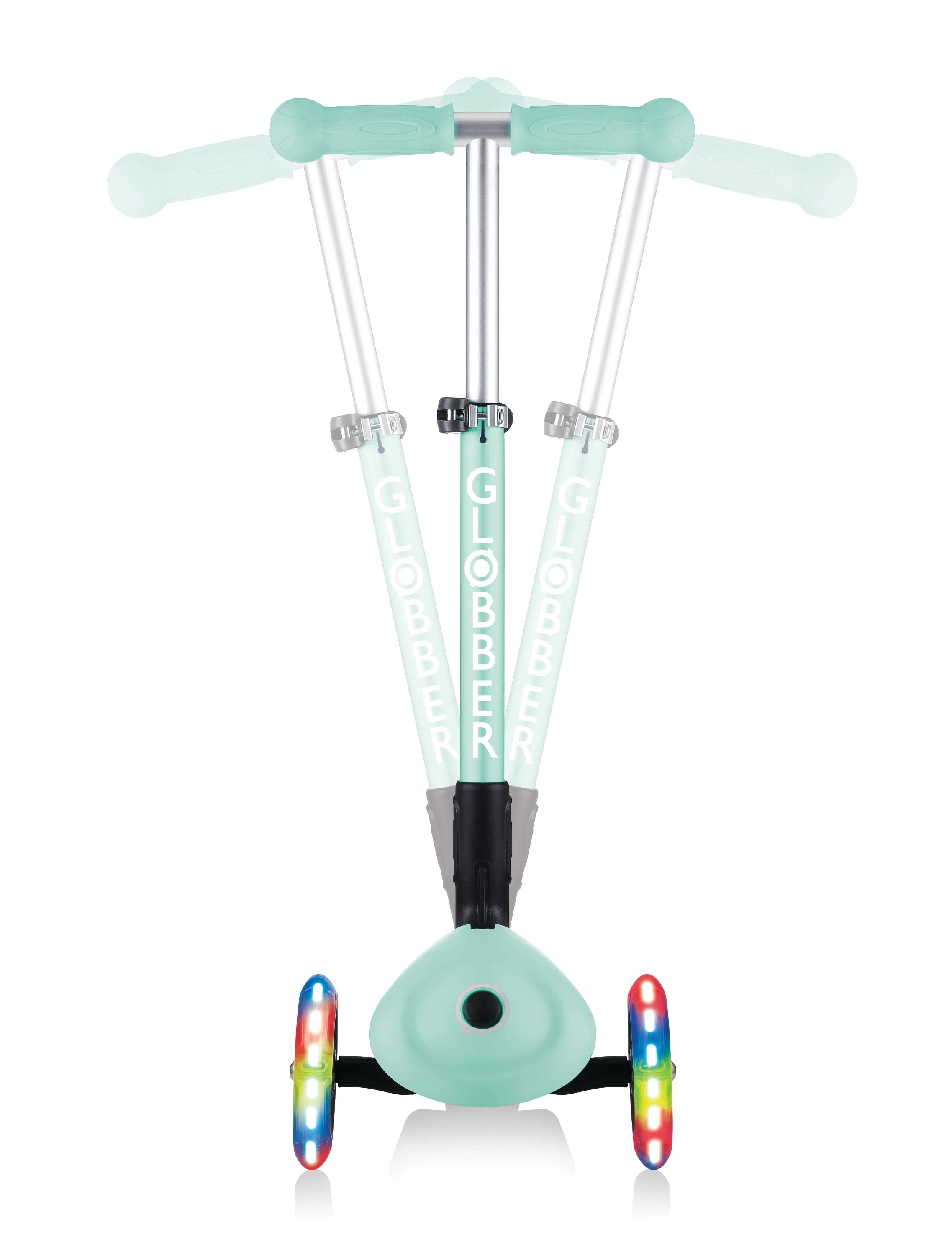 GLOBBER paspirtukas Junior Foldable Fantasy Lights, mėtinis, 433-206