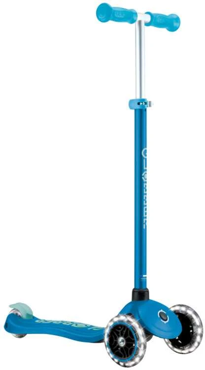 GLOBBER paspirtukas Primo Plus Glow Lights, mėlynas, 443-100