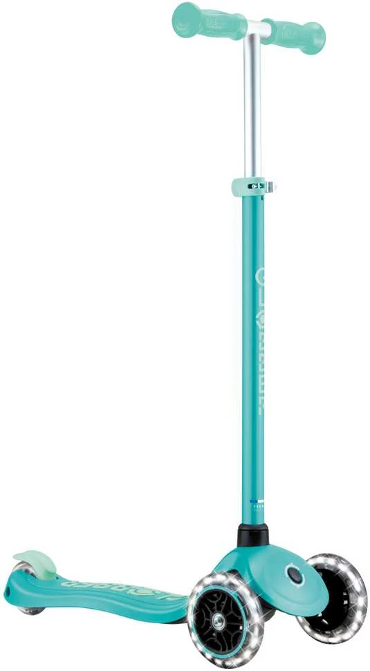 GLOBBER paspirtukas Primo Plus Glow Lights, mėtinis, 443-206