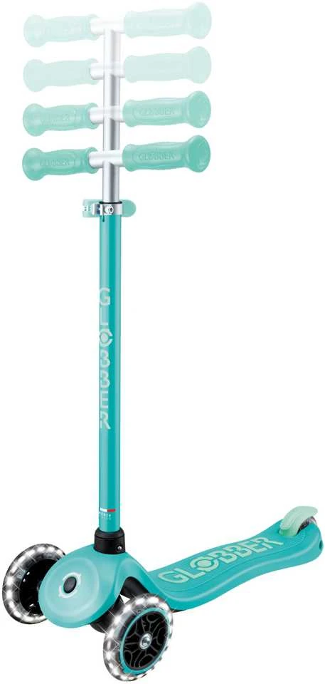 GLOBBER paspirtukas Primo Plus Glow Lights, mėtinis, 443-206