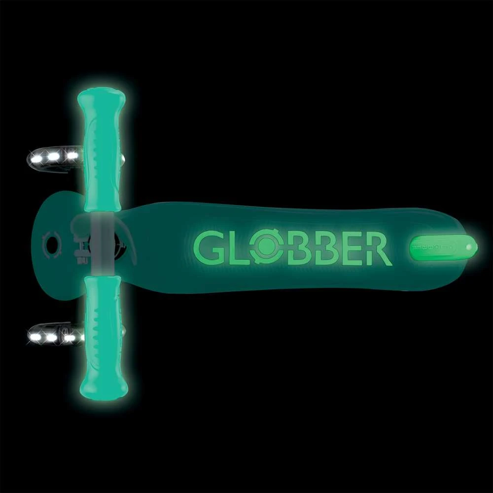 GLOBBER paspirtukas Primo Plus Glow Lights, mėtinis, 443-206