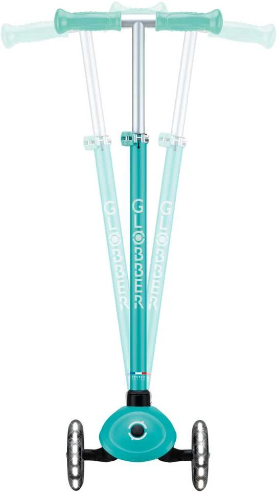 GLOBBER paspirtukas Primo Plus Glow Lights, mėtinis, 443-206