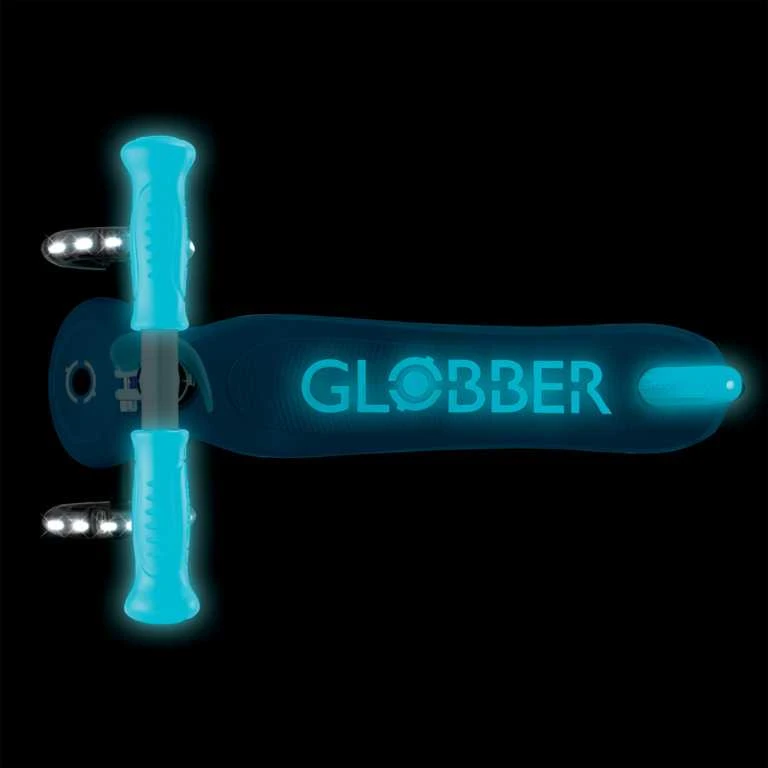 GLOBBER paspirtukas Primo Plus Glow Lights, mėlynas, 443-100