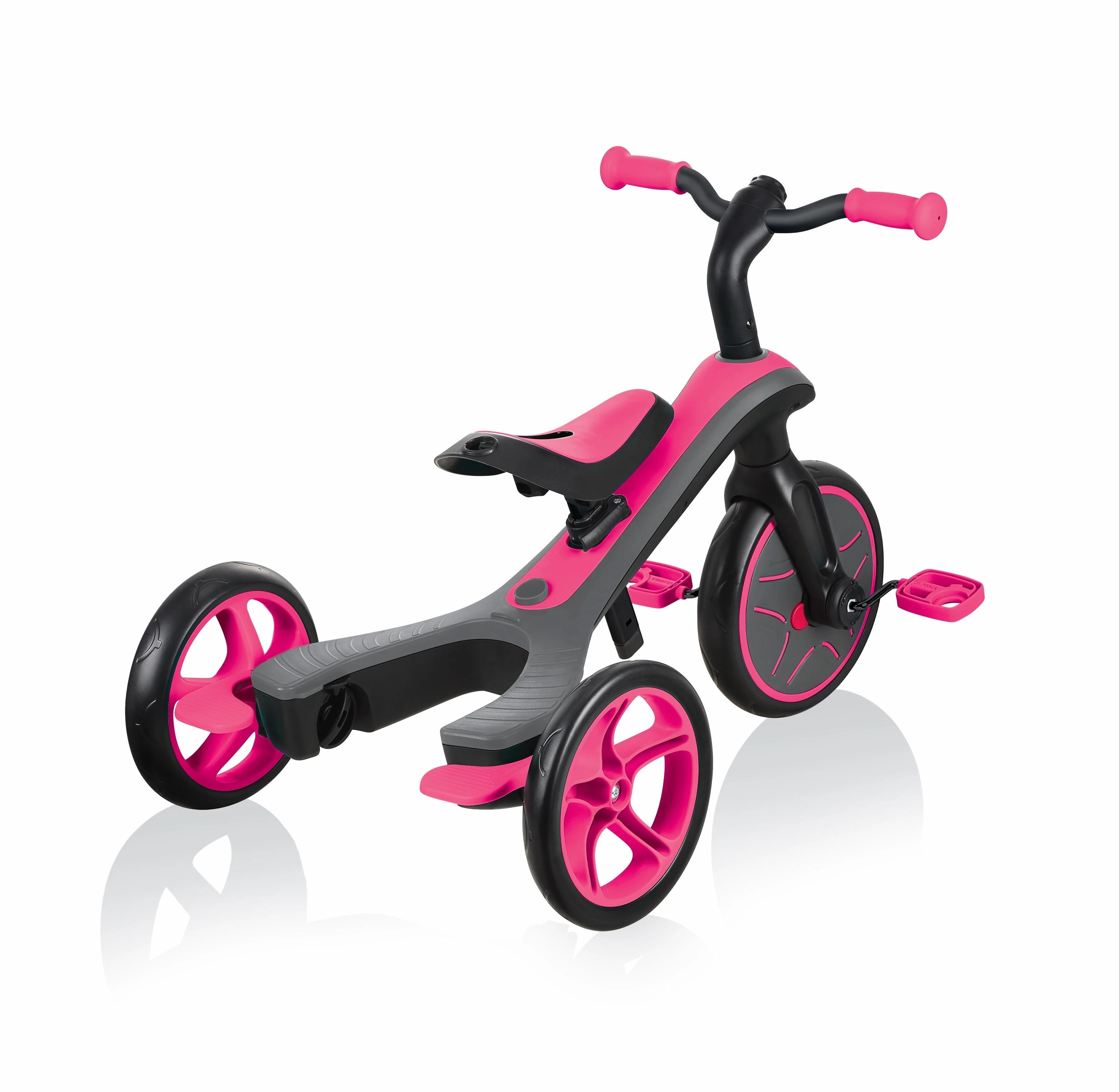Daugiafunkcinis triratukas Globber Explorer Trike 4in1, rožinis 632-110