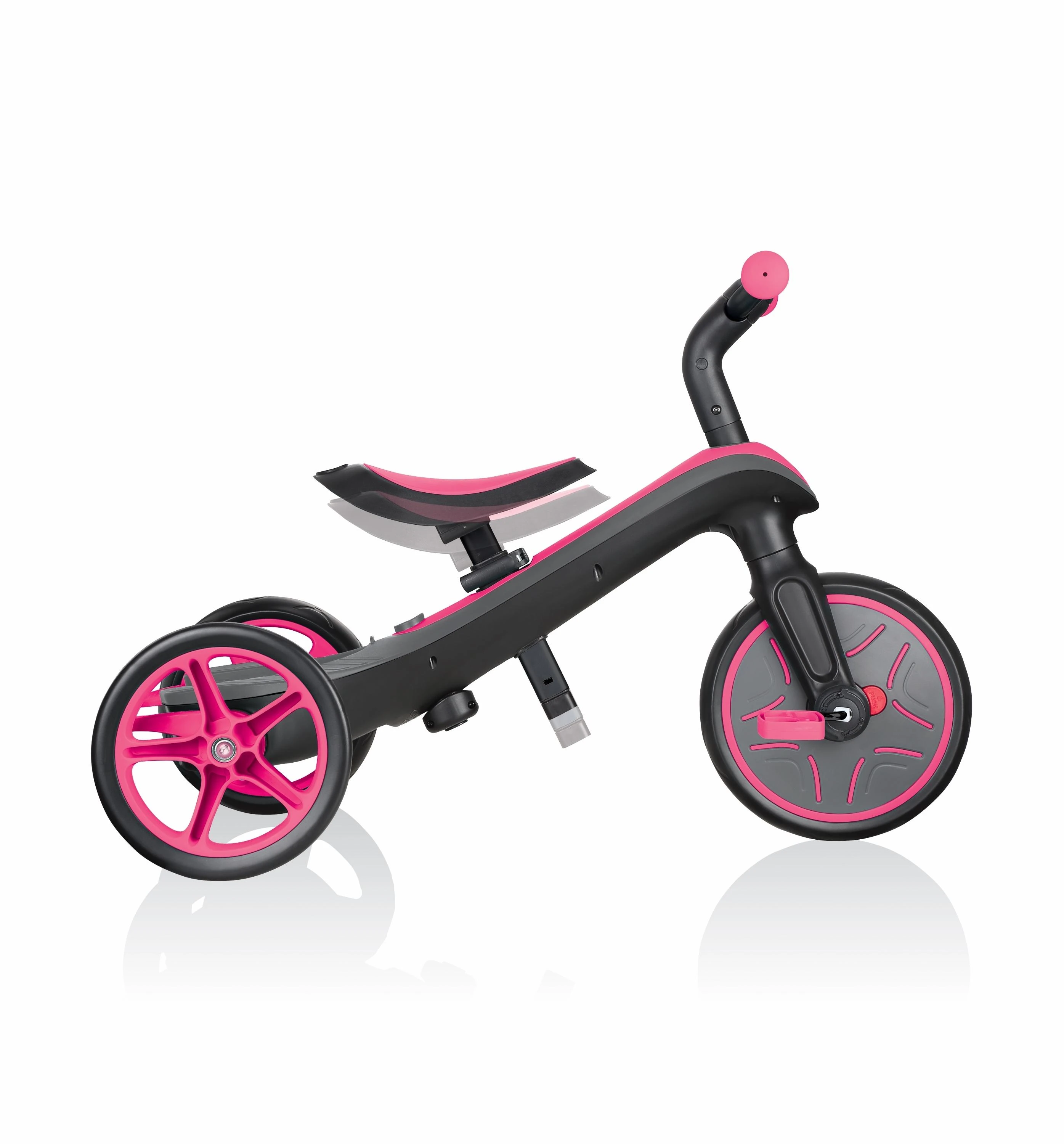 Daugiafunkcinis triratukas Globber Explorer Trike 4in1, rožinis 632-110