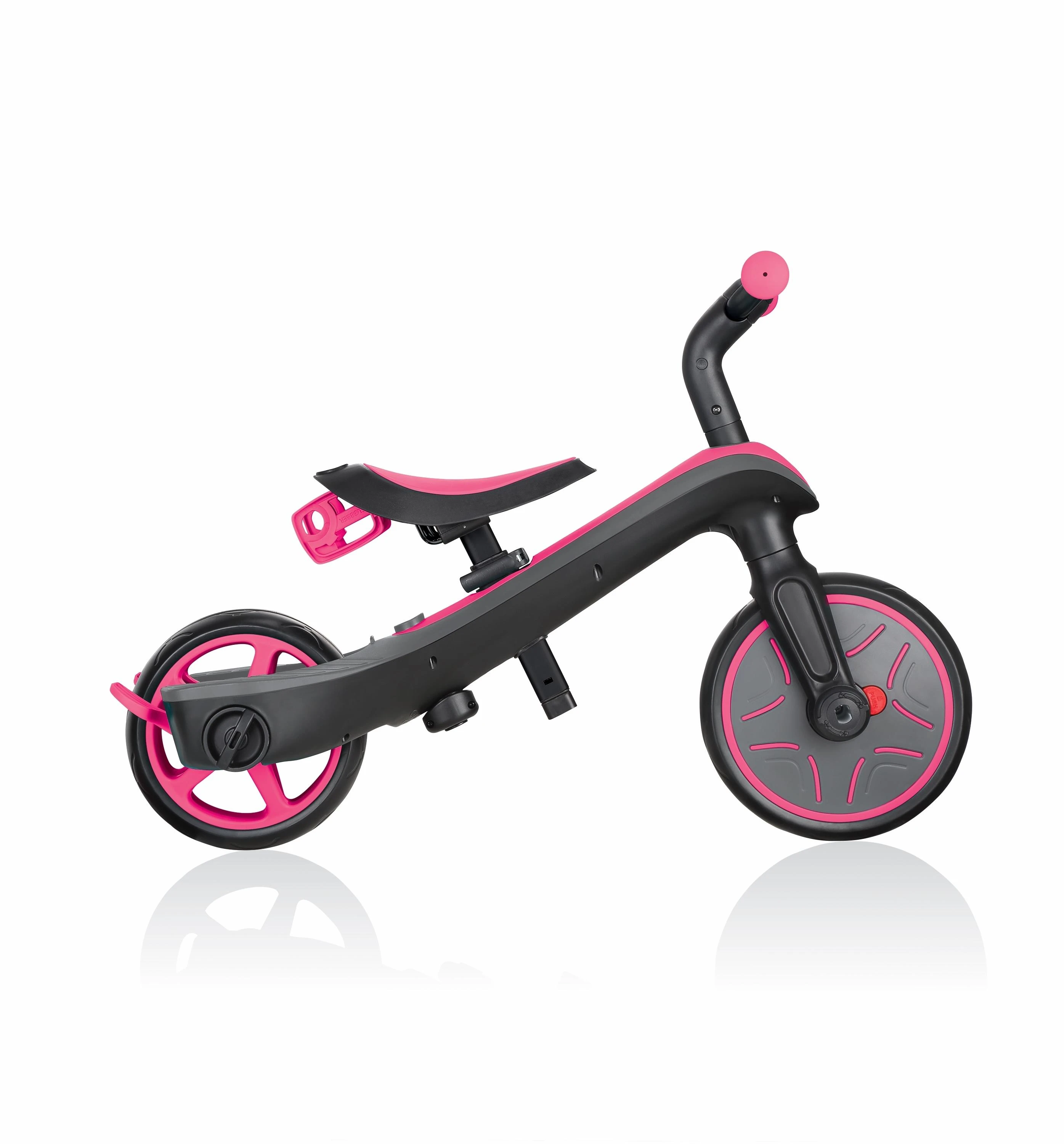 Daugiafunkcinis triratukas Globber Explorer Trike 4in1, rožinis 632-110