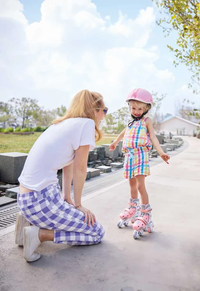 Mokomieji riedučiai Globber Learning Skates 2in1, XS/S 26-29, 3+ m., rožiniai