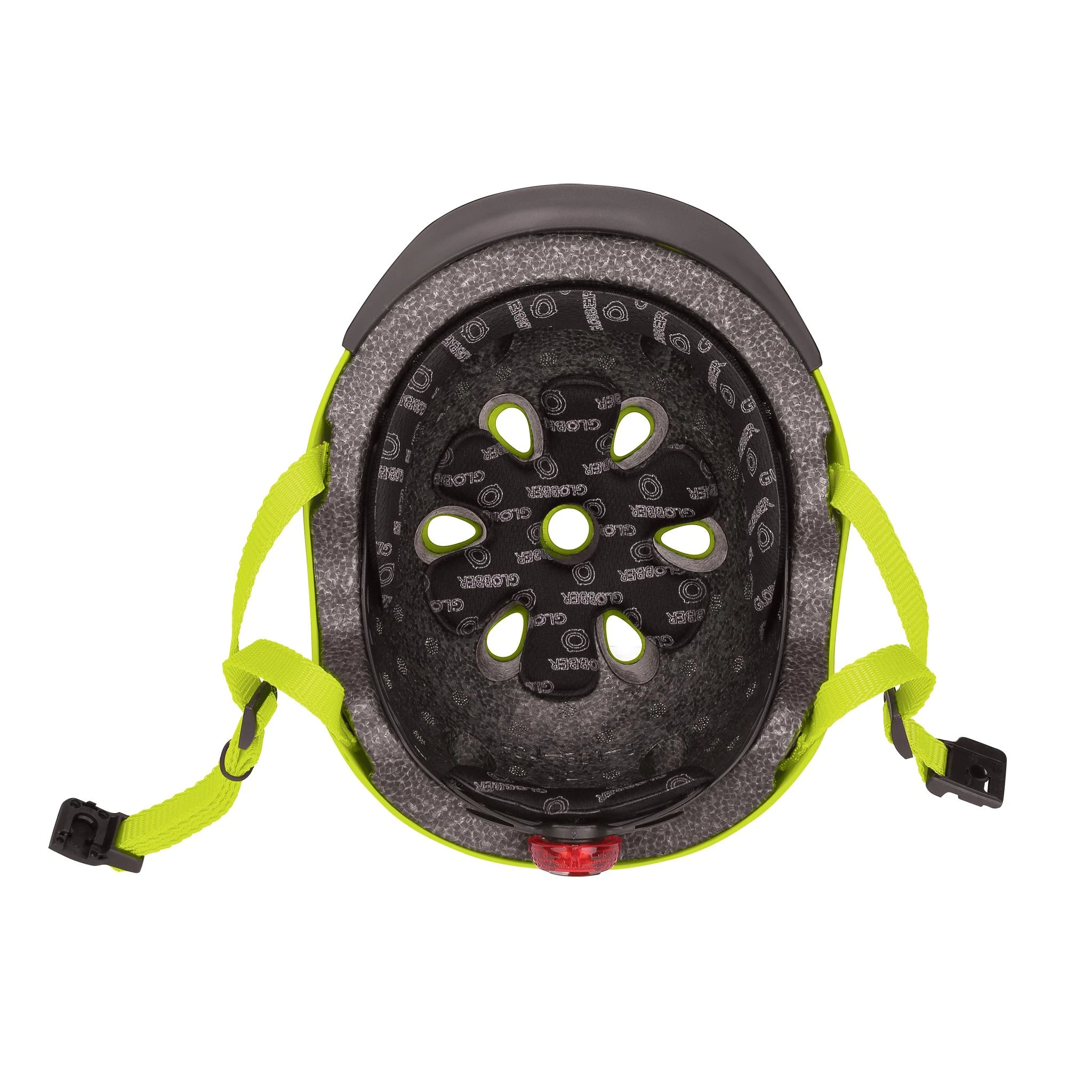 GLOBBER vaikiškas šalmas Elite Lights, žalias, dydis: XS-S 48-53 cm (507-106-2)
