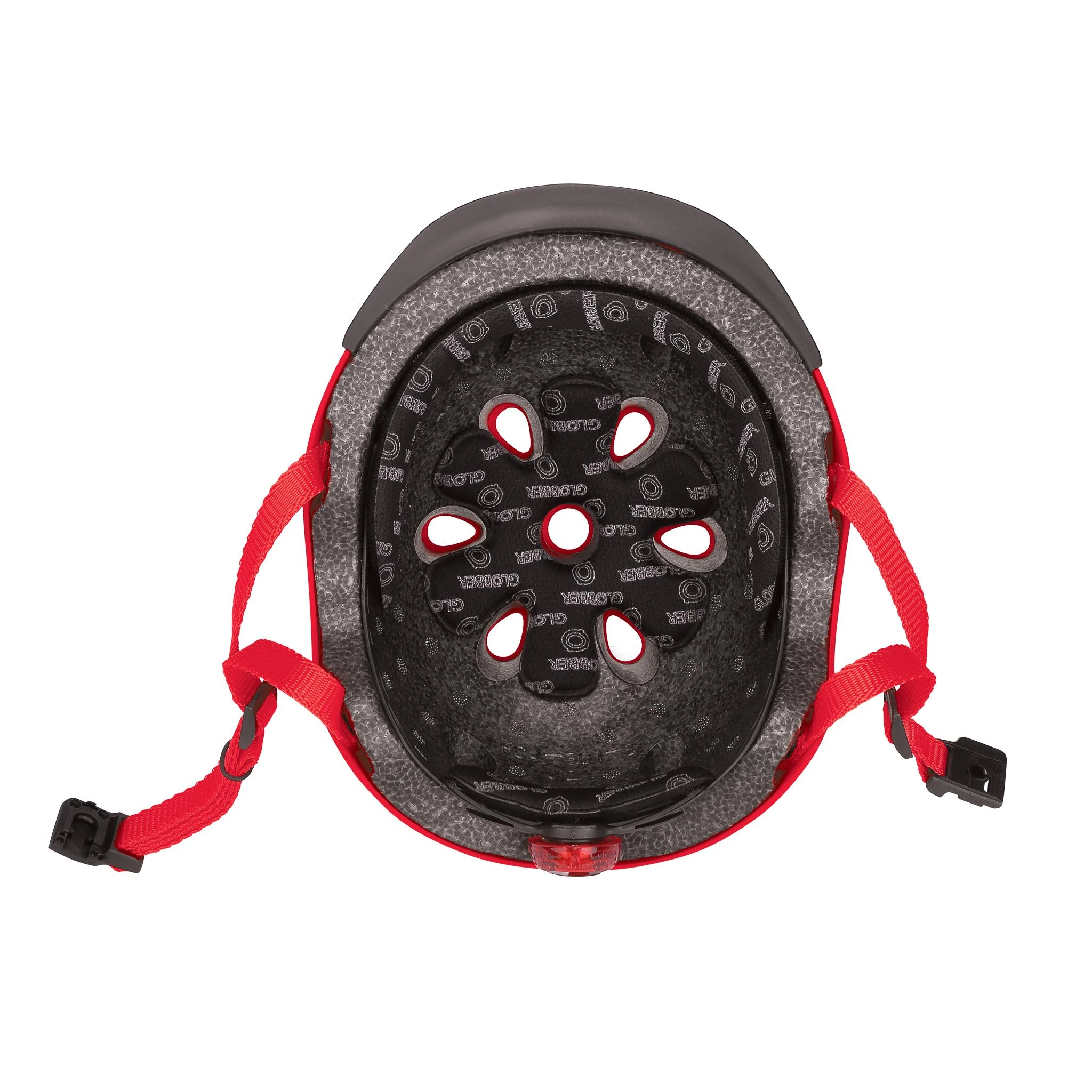 GLOBBER vaikiškas šalmas Elite Lights, raudonas, dydis: XS-S 48-53 cm (507-102)