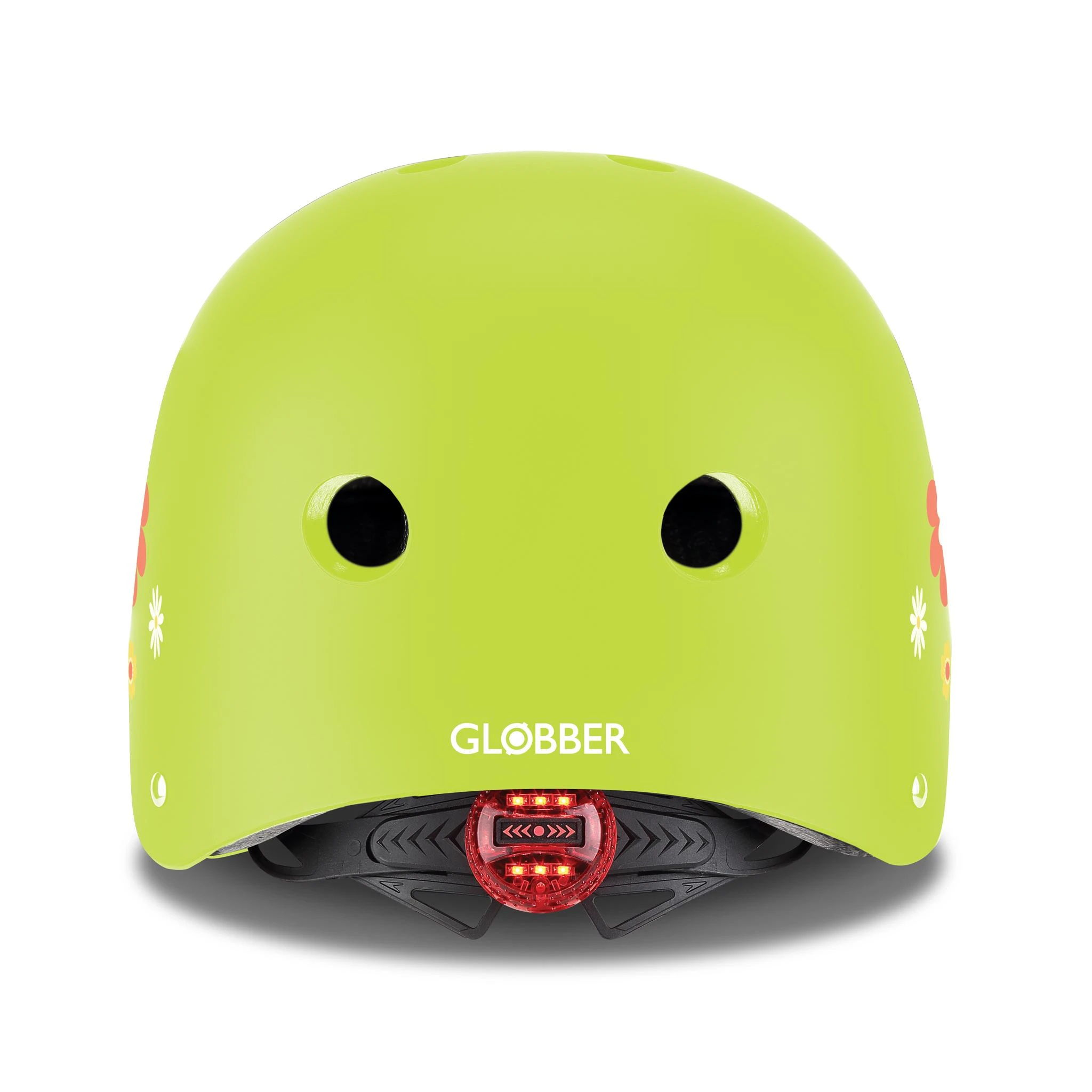 GLOBBER vaikiškas šalmas Elite Lights, žalias, dydis: XS-S 48-53 cm (507-106-2)