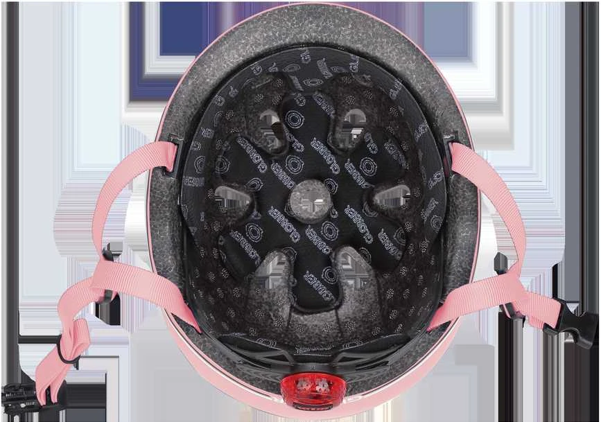 GLOBBER šalmas Go Up Lights, XXS/XS (45-51cm), pastelinė rožinė
