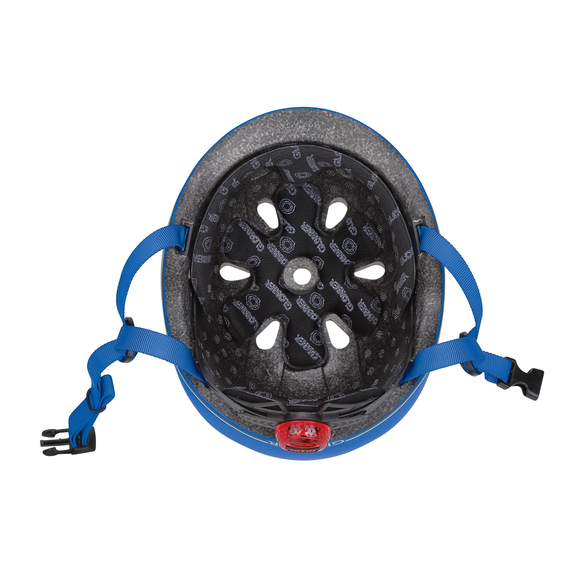 GLOBBER šalmas Go Up Lights, XXS/XS (45-51cm), tamsiai mėlynas