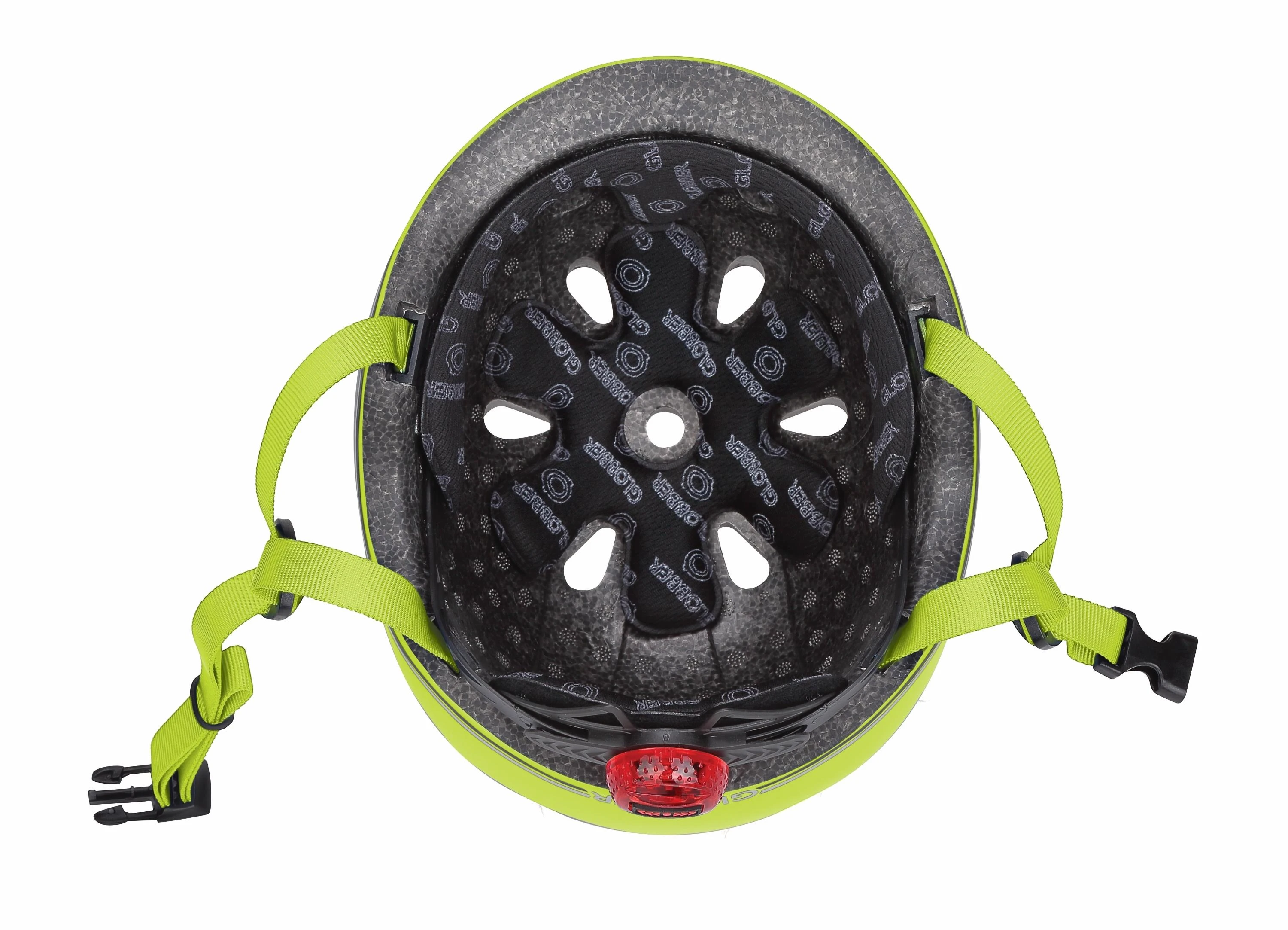 GLOBBER šalmas Go Up Lights, XXS/XS (45-51cm), laimo žalia