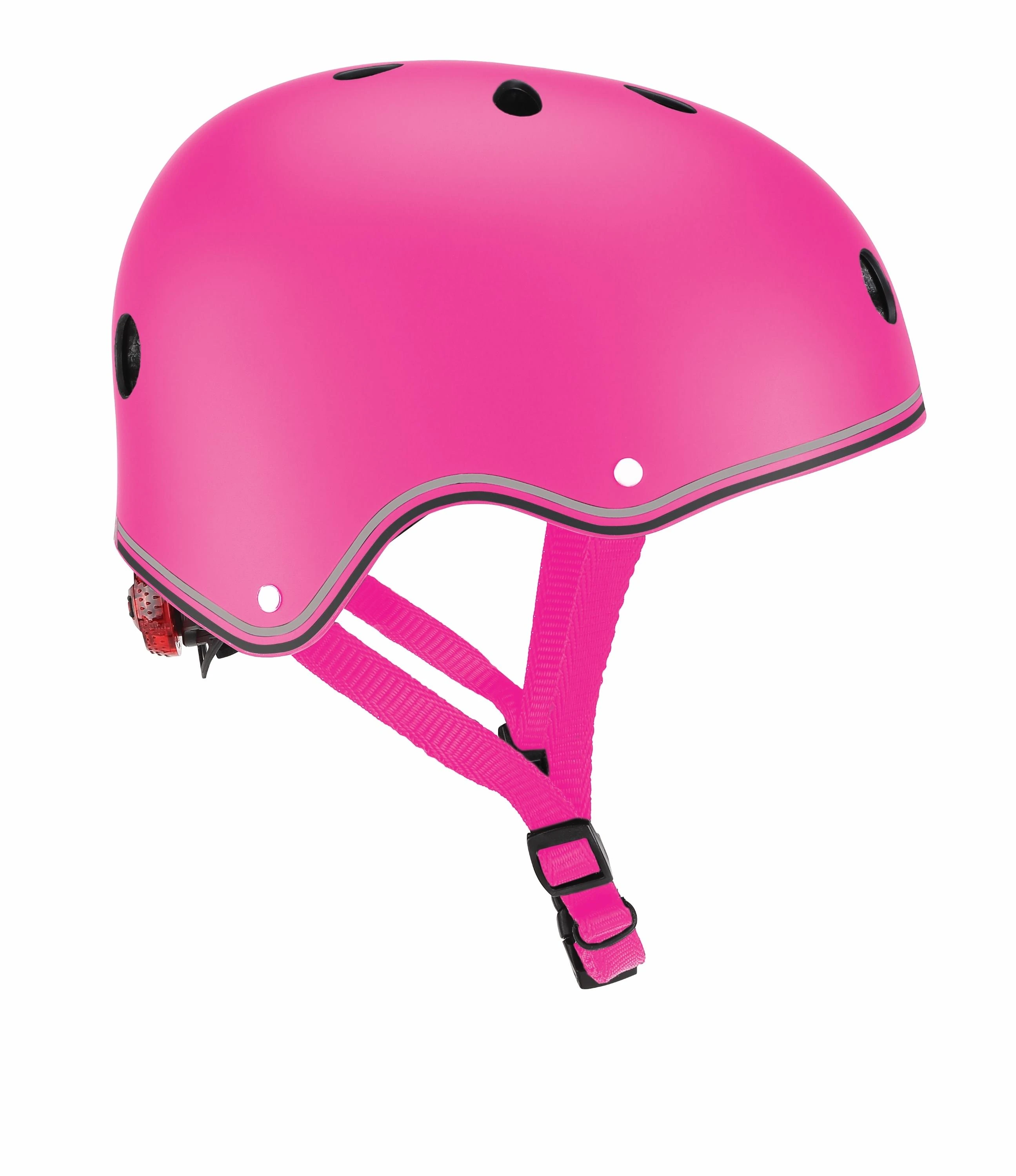 GLOBBER šalmas Primo Lights, XS/S (48-53cm), rožinis