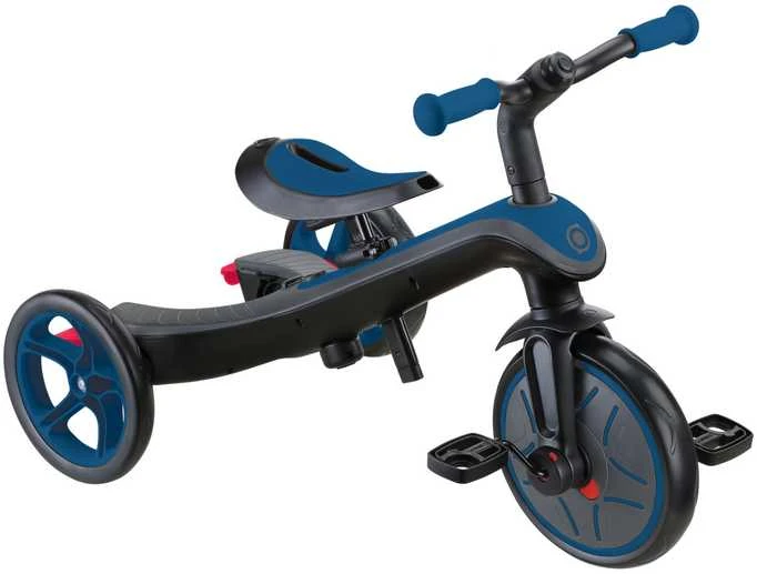 Triratukas GLOBBER Explorer Trike 4in1, tamsiai mėlynas