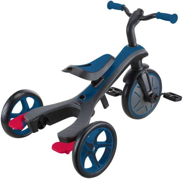 Triratukas GLOBBER Explorer Trike 4in1, tamsiai mėlynas
