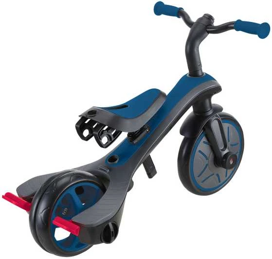 Triratukas GLOBBER Explorer Trike 4in1, tamsiai mėlynas