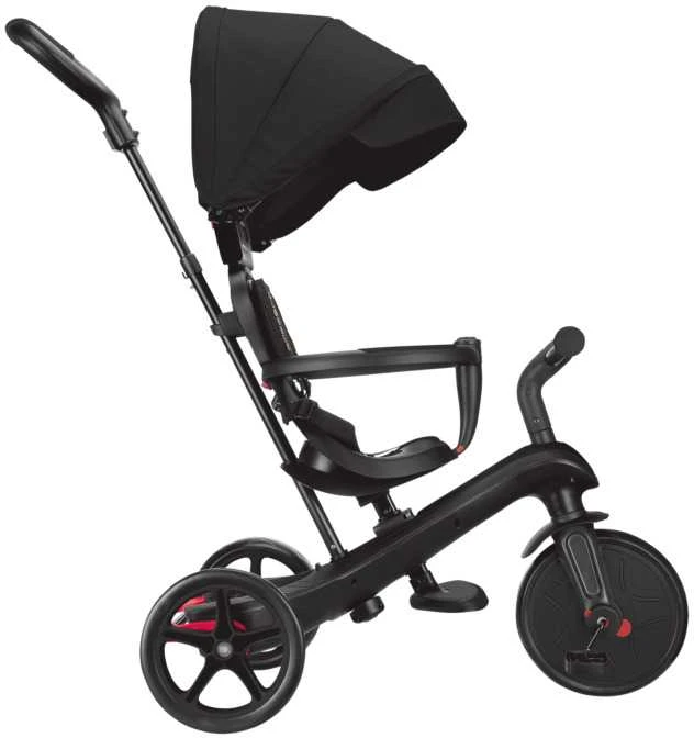 GLOBBER triratukas Explorer Trike 4in1, juodas, 634-120