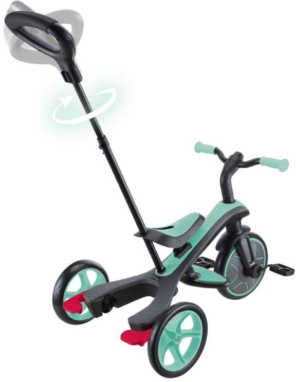 Daugiafunkcinis triratukas Globber Explorer Trike 4in1, mėtinis, ‎632-206