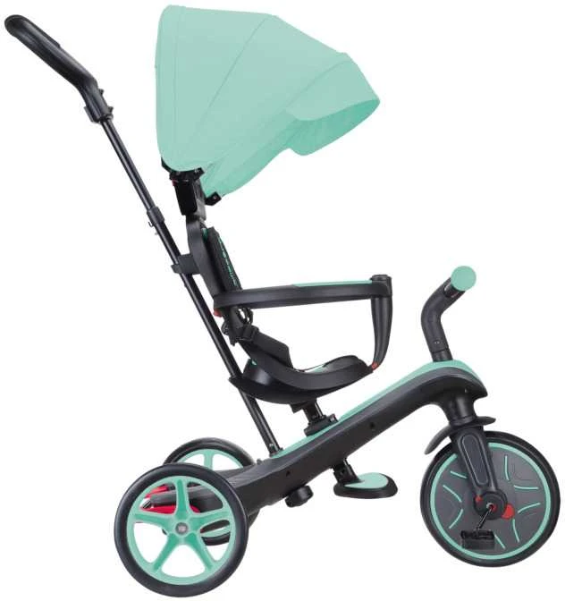 Daugiafunkcinis triratukas Globber Explorer Trike 4in1, mėtinis, ‎632-206