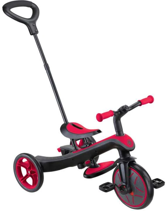 Daugiafunkcinis triratukas Globber Explorer Trike 4in1, raudonas, 632-102