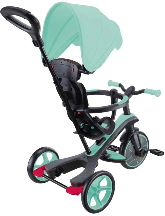 Daugiafunkcinis triratukas Globber Explorer Trike 4in1, mėtinis, ‎632-206