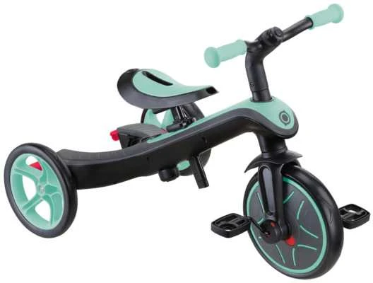 Daugiafunkcinis triratukas Globber Explorer Trike 4in1, mėtinis, ‎632-206