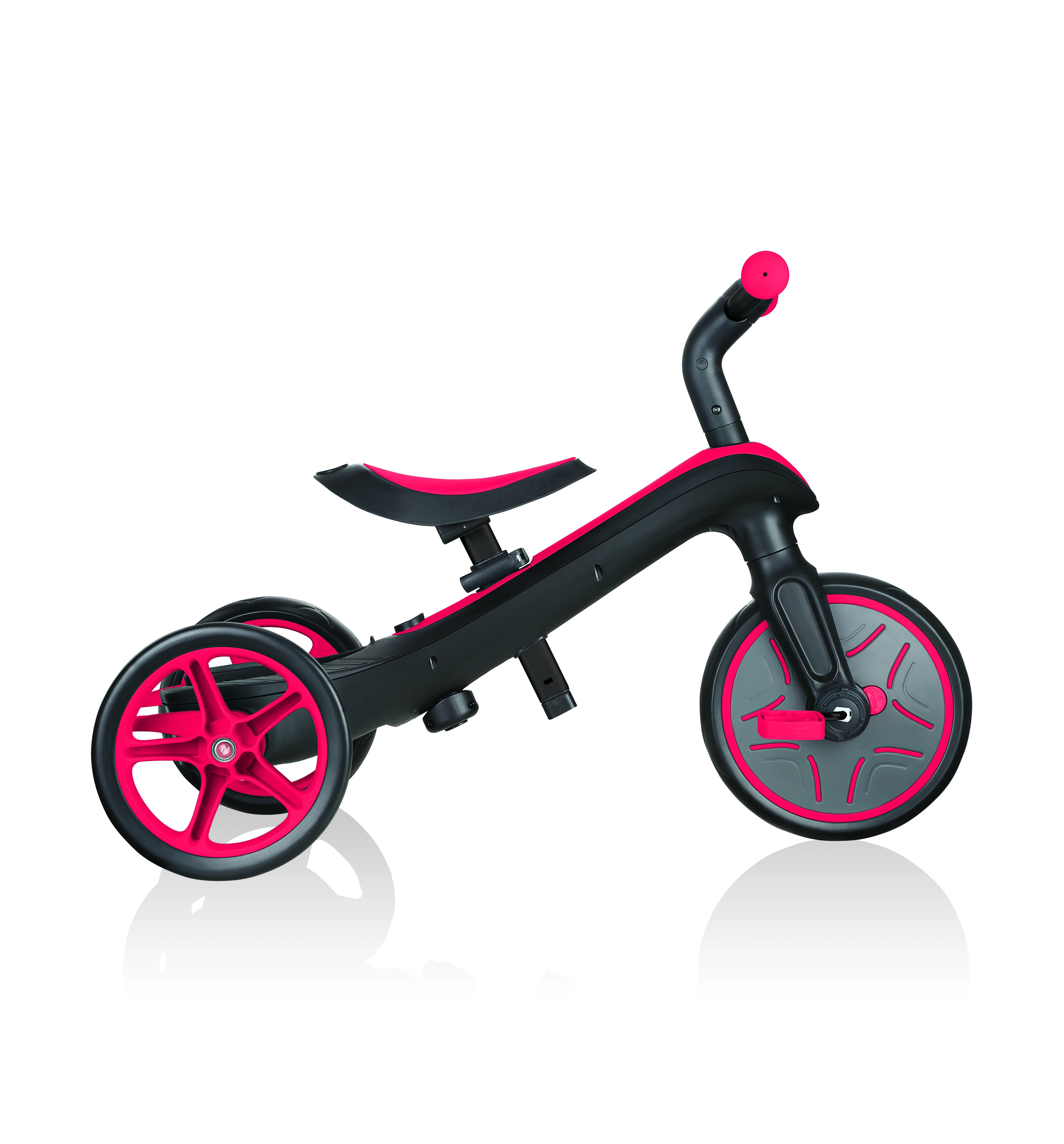 Daugiafunkcinis triratukas Globber Explorer Trike 4in1, raudonas, 632-102