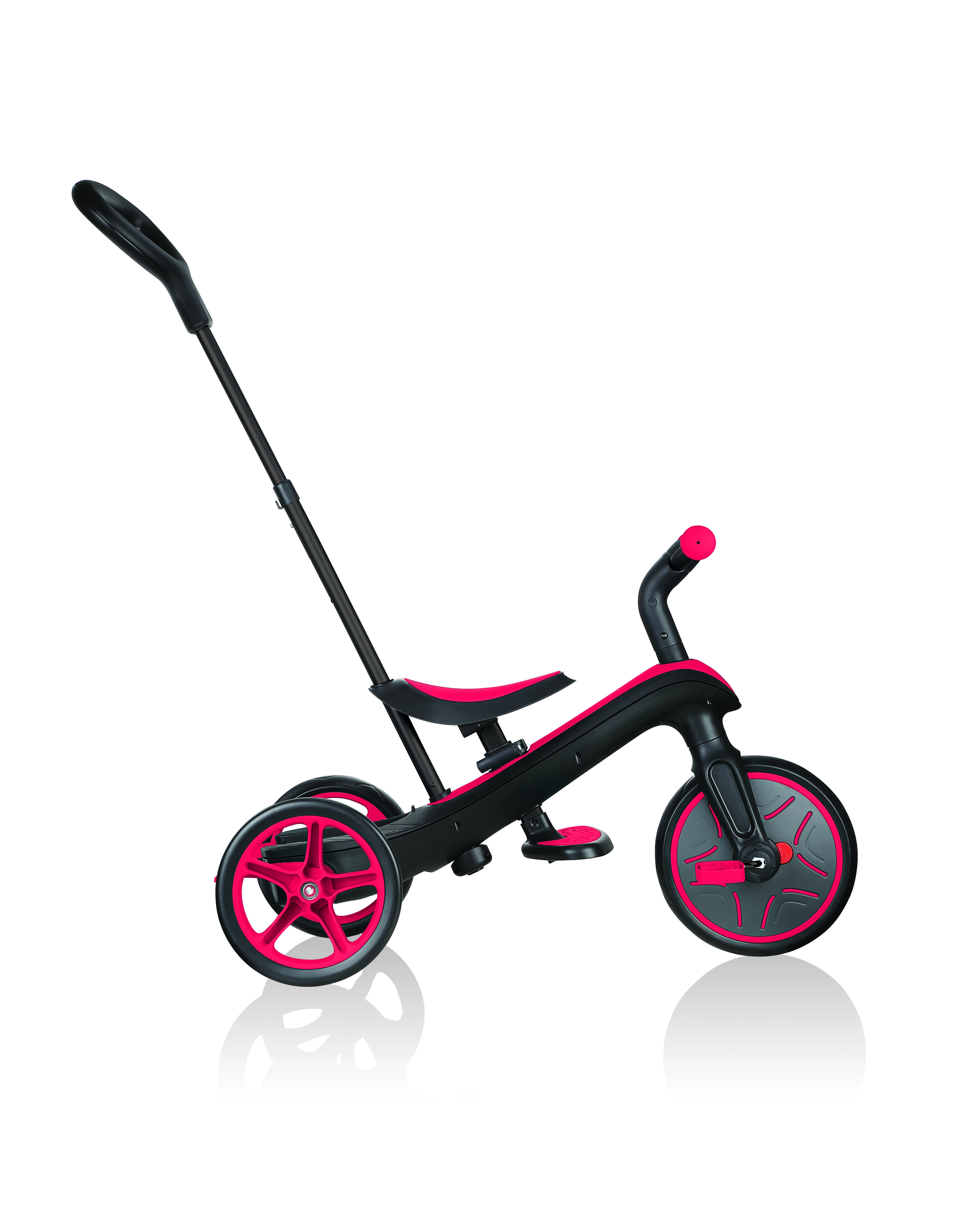 Daugiafunkcinis triratukas Globber Explorer Trike 4in1, raudonas, 632-102