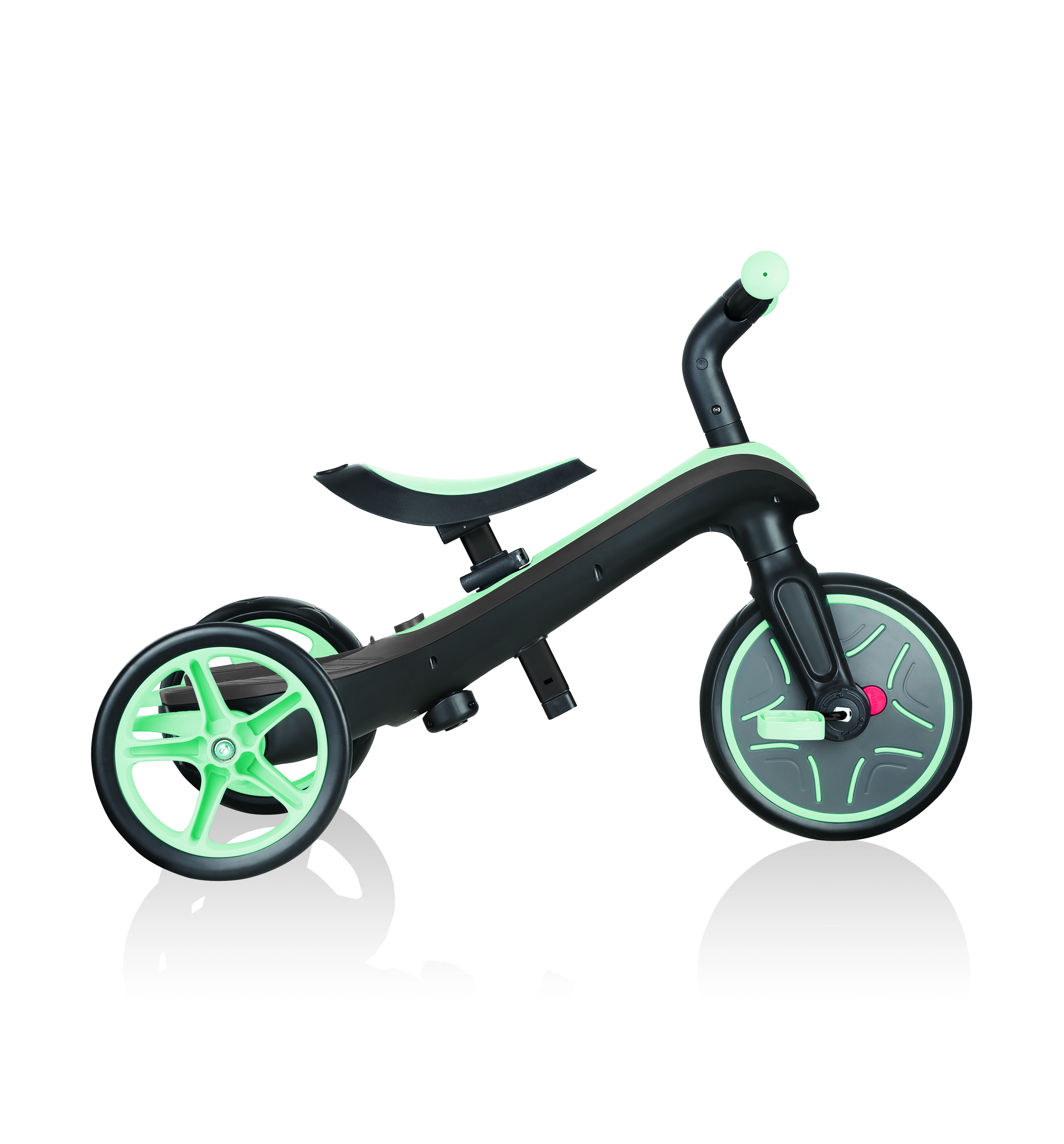 Daugiafunkcinis triratukas Globber Explorer Trike 4in1, mėtinis, ‎632-206
