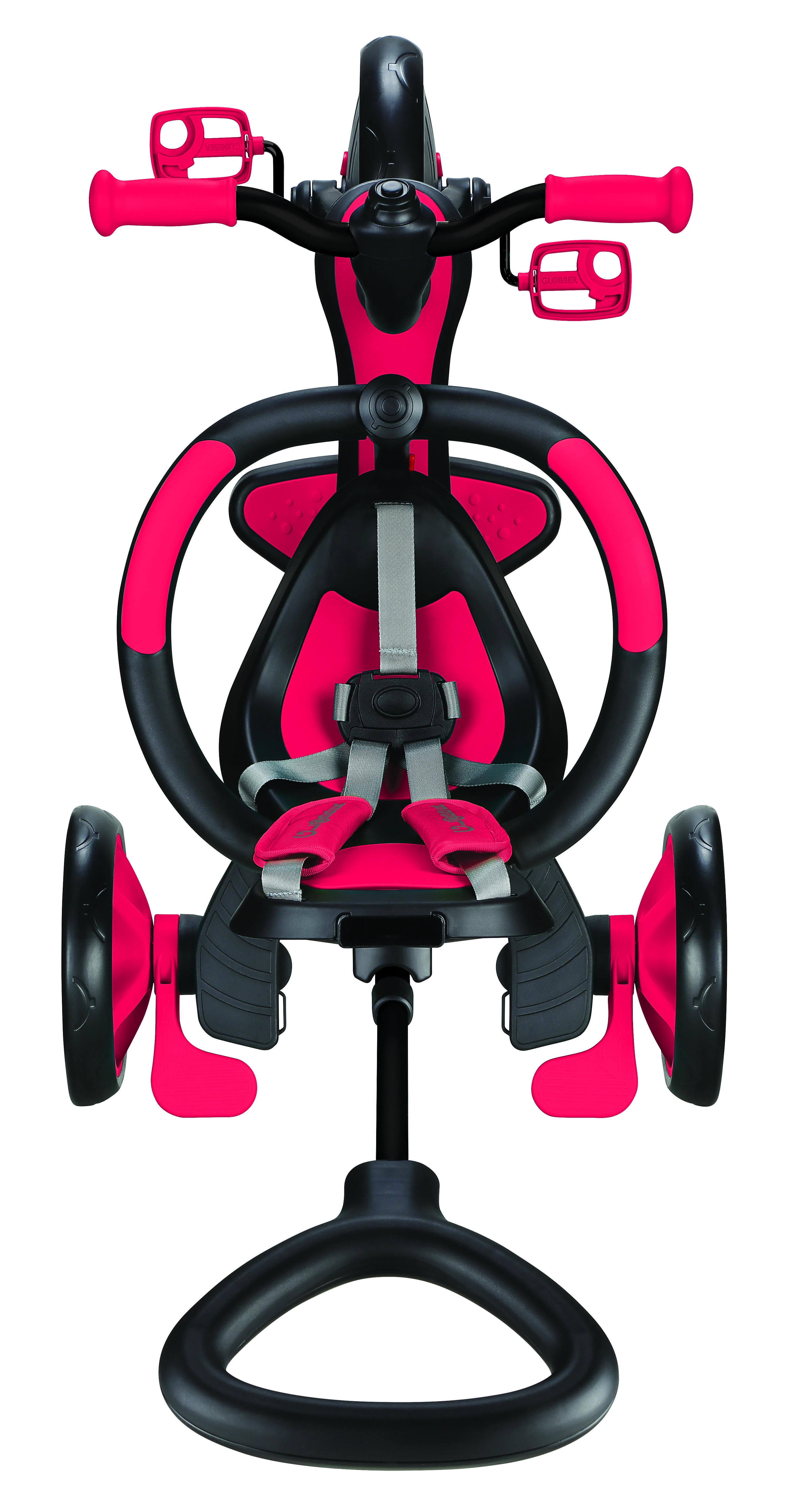 Daugiafunkcinis triratukas Globber Explorer Trike 4in1, raudonas, 632-102