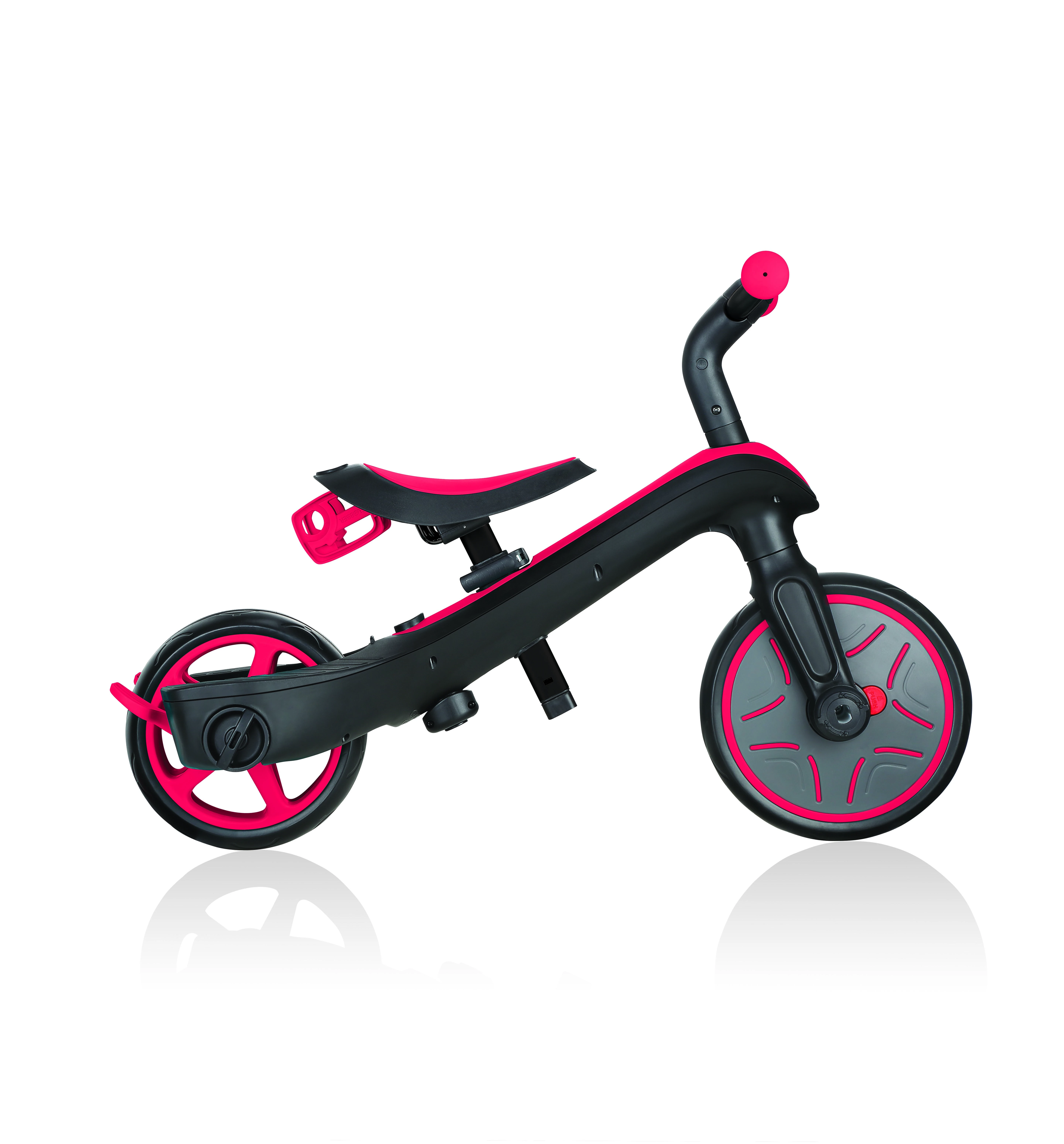 Daugiafunkcinis triratukas Globber Explorer Trike 4in1, raudonas, 632-102