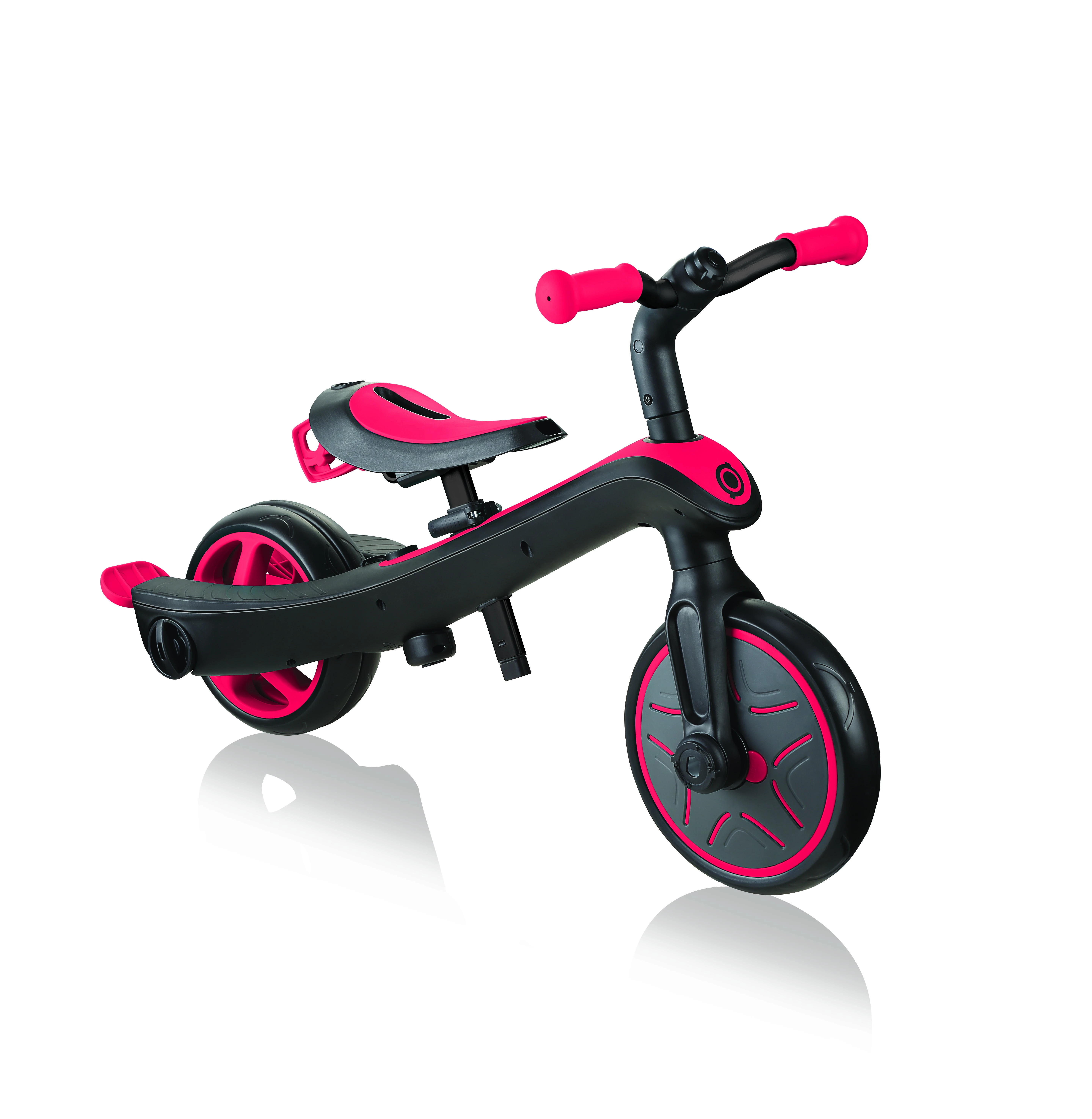 Daugiafunkcinis triratukas Globber Explorer Trike 4in1, raudonas, 632-102