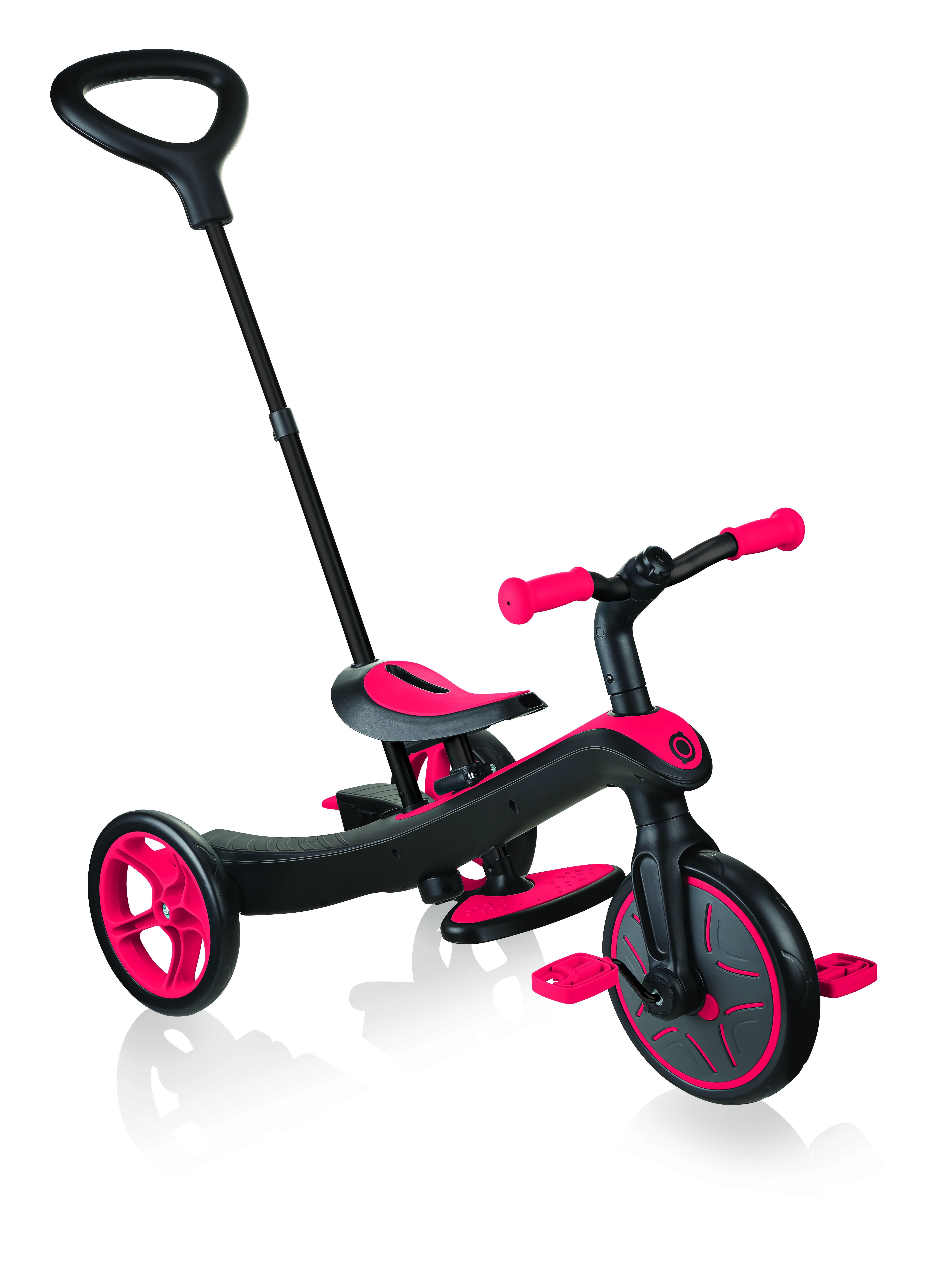 Daugiafunkcinis triratukas Globber Explorer Trike 4in1, raudonas, 632-102