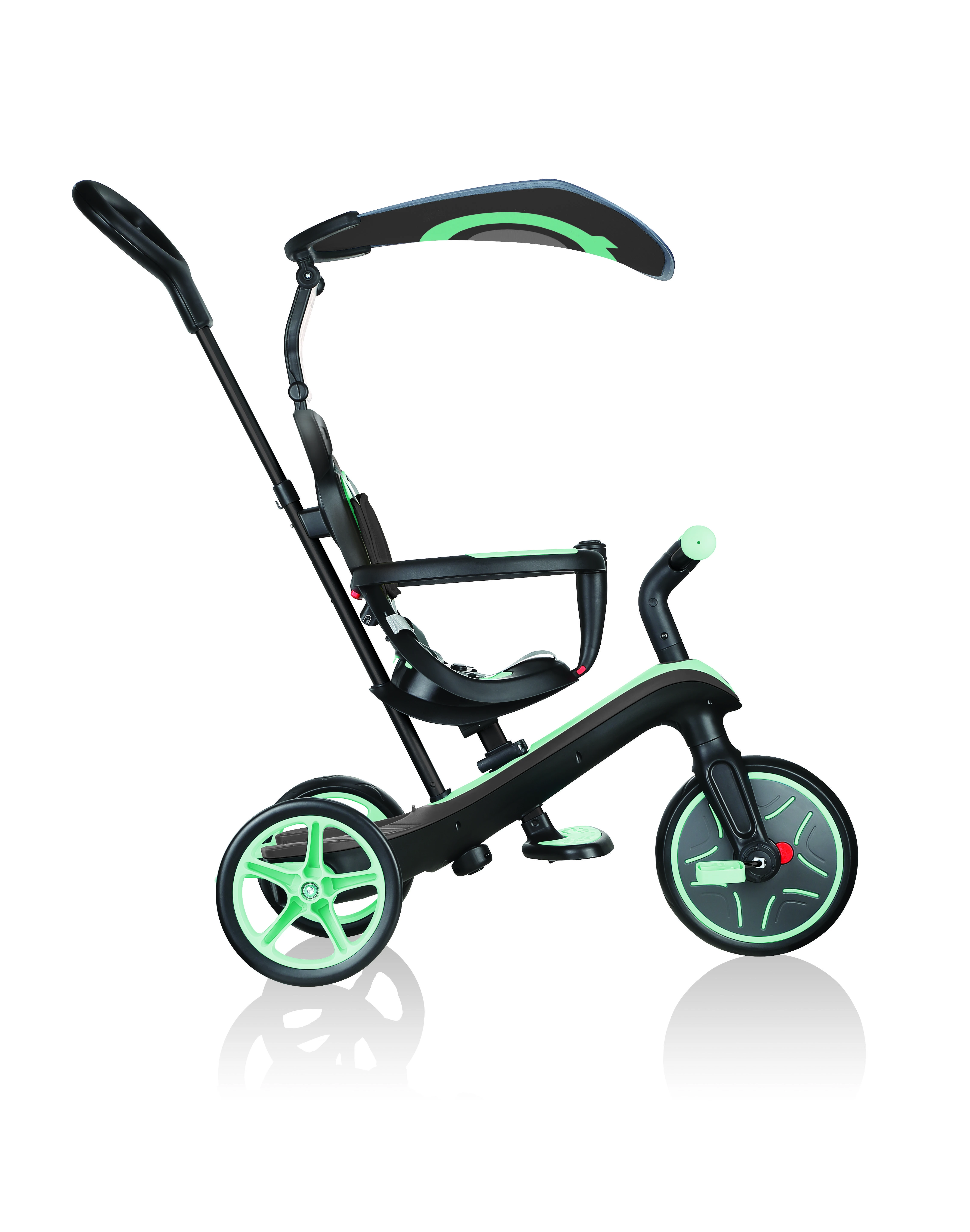 Daugiafunkcinis triratukas Globber Explorer Trike 4in1, mėtinis, ‎632-206