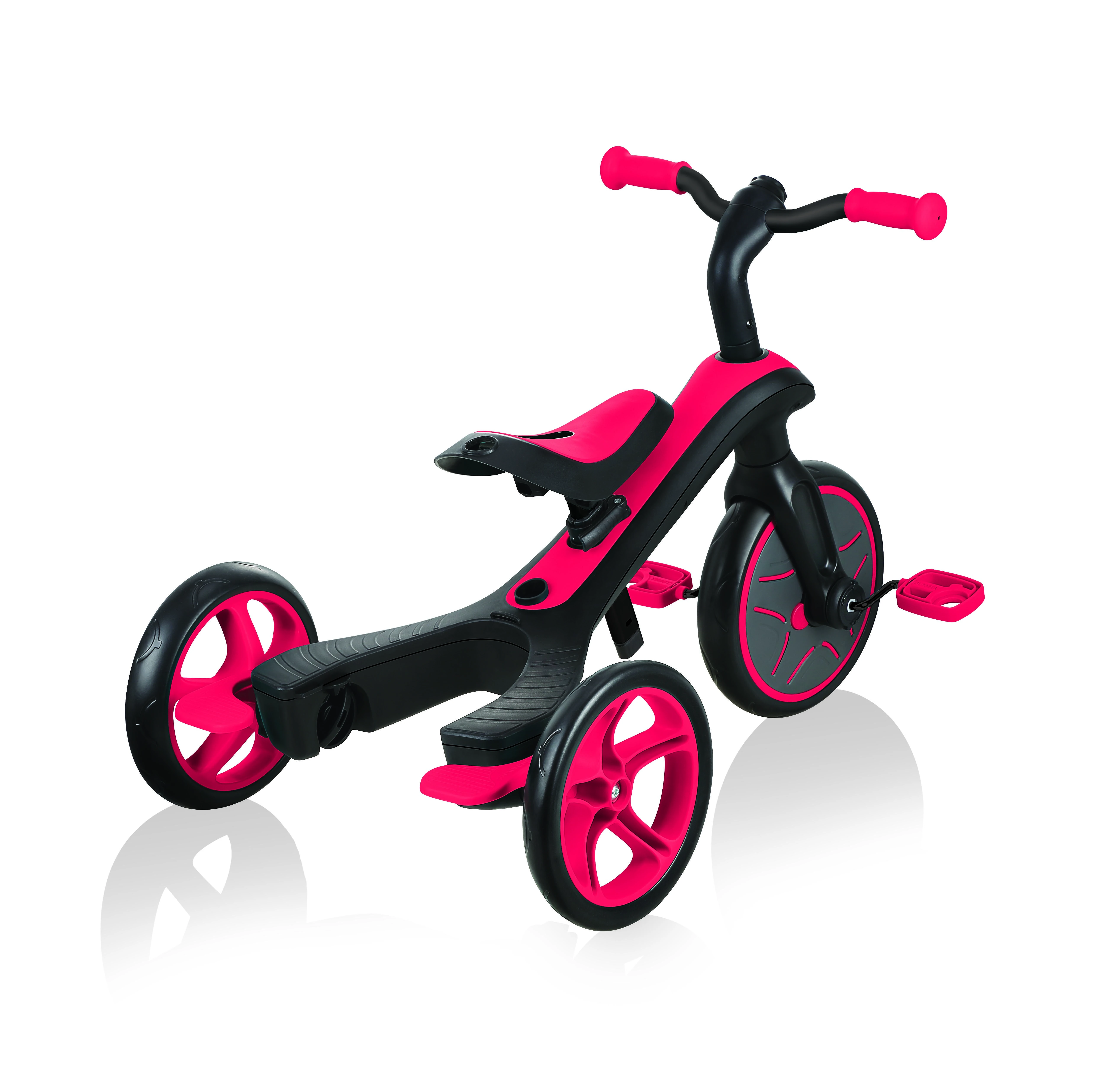 Daugiafunkcinis triratukas Globber Explorer Trike 4in1, raudonas, 632-102
