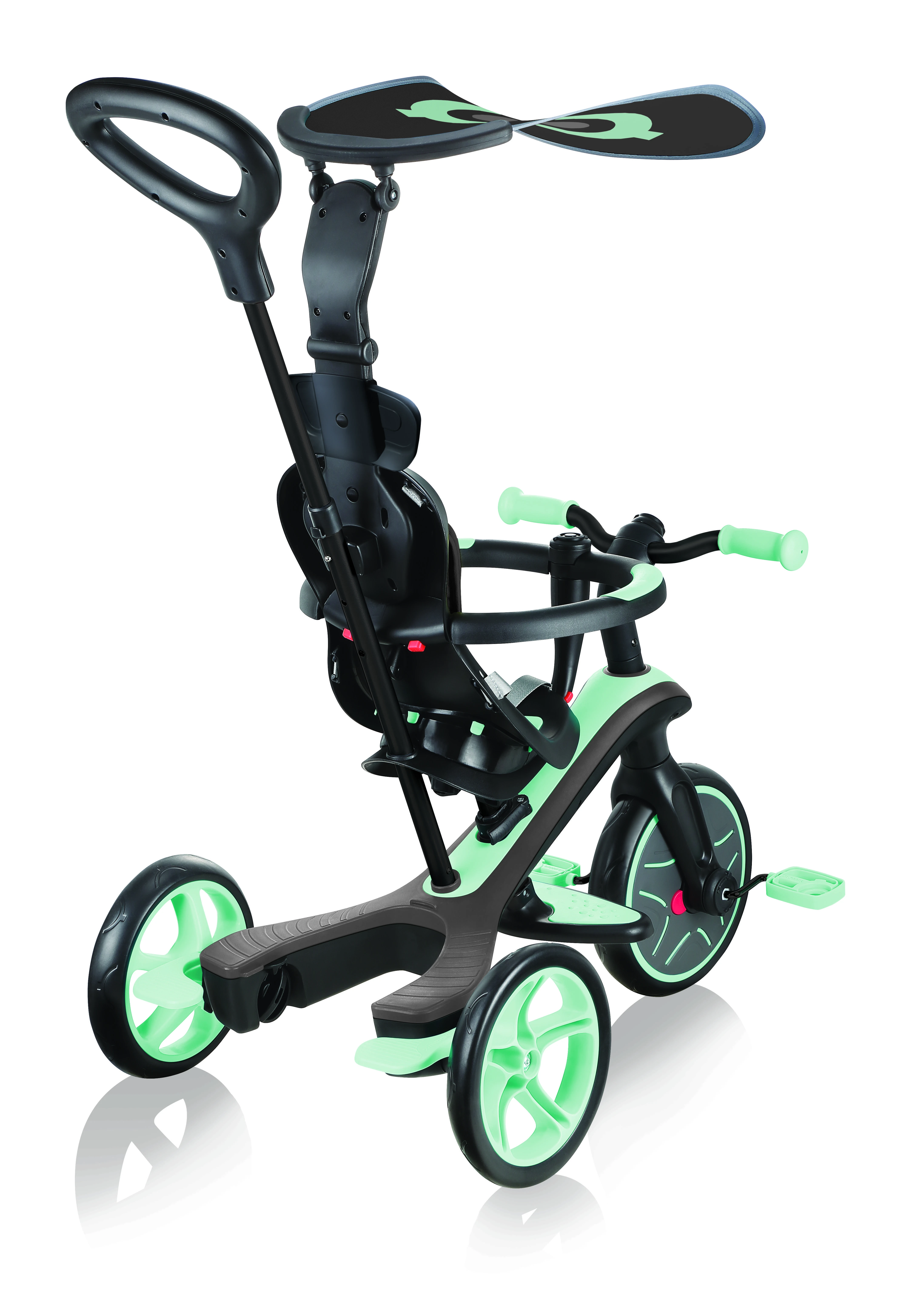 Daugiafunkcinis triratukas Globber Explorer Trike 4in1, mėtinis, ‎632-206